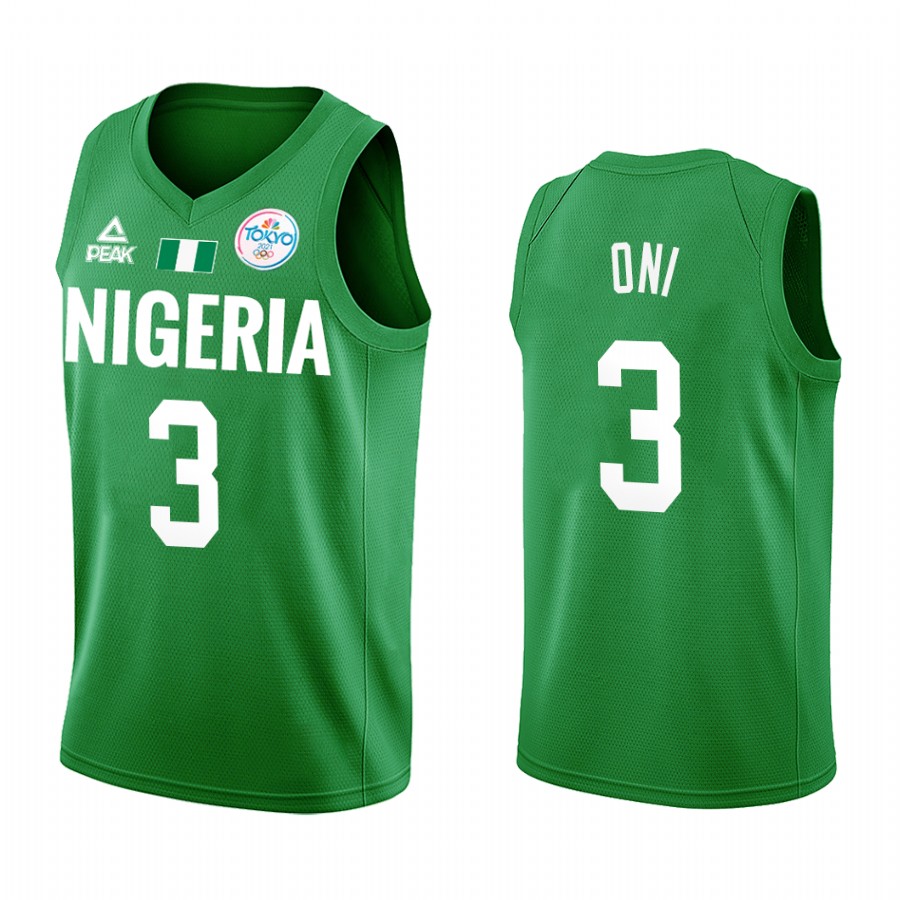 Miye Oni Nigeria  #3 Green 2021 Tokyo Olymipcs Limited Jersey