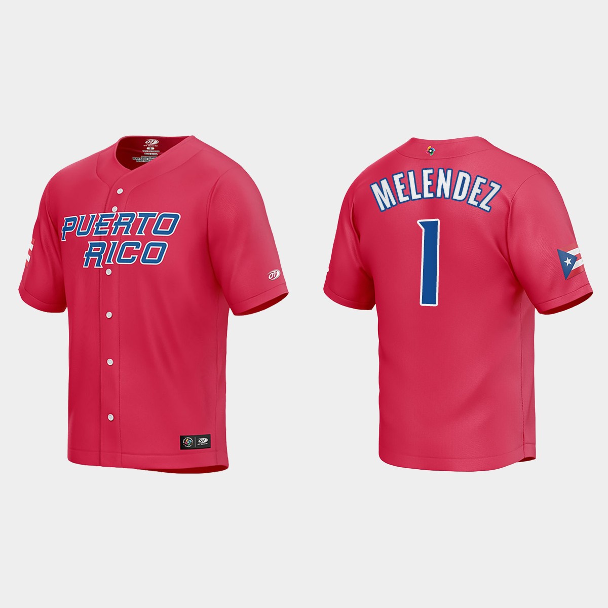 MJ Melendez Puerto Rico  2023 World  Classic Jersey - Red