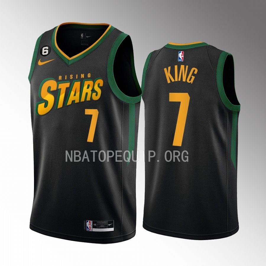 Mojave King 2023 NBA Rising Stars Jersey NBA G League Ignite #7 Black Men's Uniform