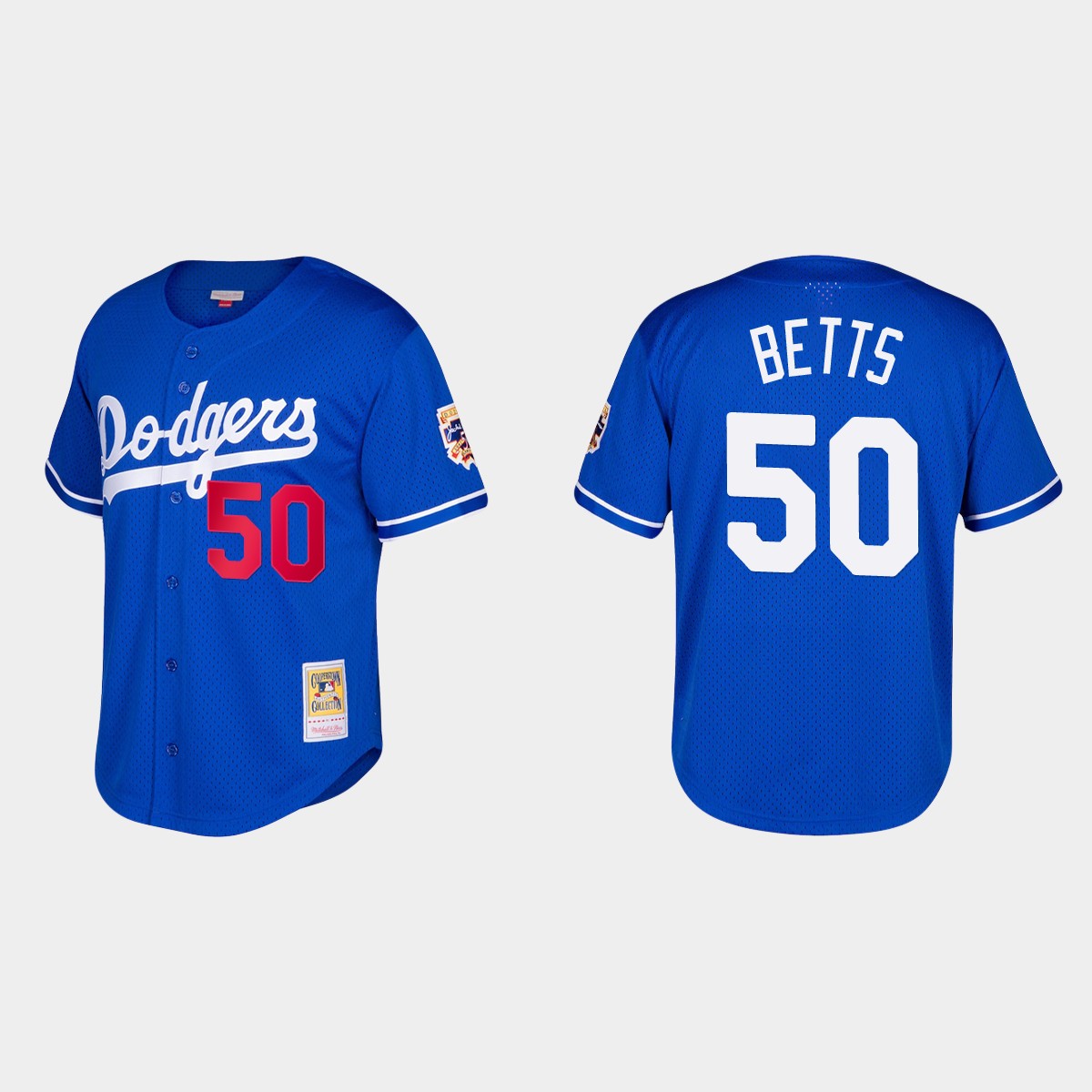 Mookie Betts Los Angeles Dodgers Cooperstown Collection Mesh Batting Practice Jersey - Royal