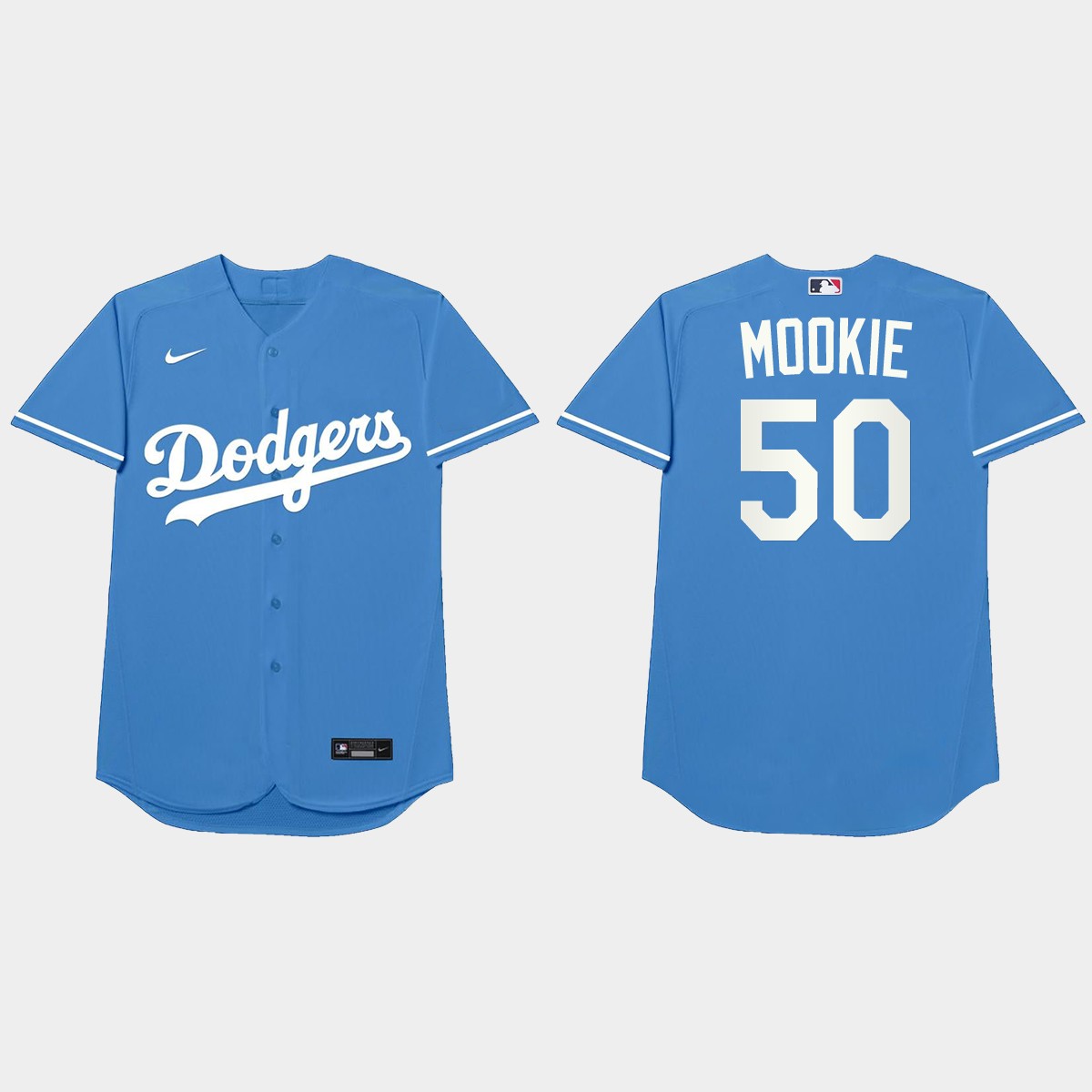 Mookie Betts Nickname Dodgers 2021 Players' Weekend Mookie Jersey - Royal