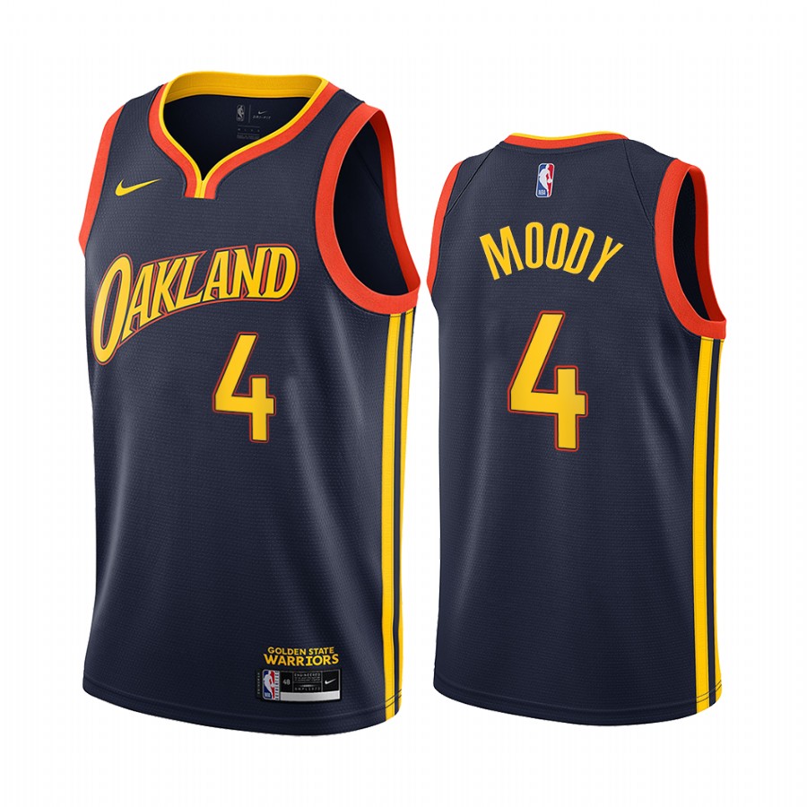 Moses Moody 2021 NBA Draft Golden State Warriors City Edition Jersey Navy