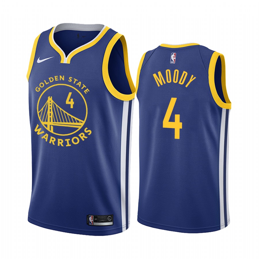 Moses Moody 2021 NBA Draft Golden State Warriors Icon Edition Jersey Royal