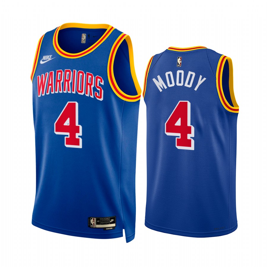 Moses Moody Golden State Warriors 2021-22 Classic Edition Royal #4 Jersey Year Zero
