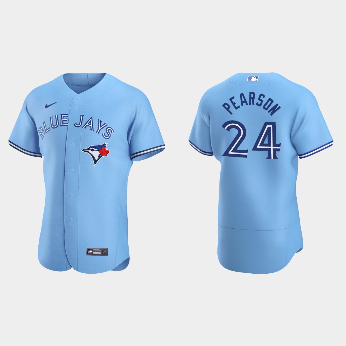 Nate Pearson #24 Toronto Blue Jays Alternate Jersey - Powder Blue