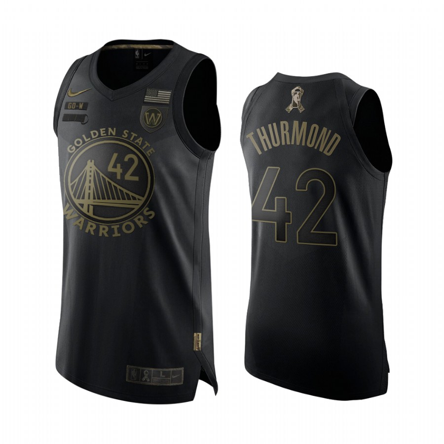 Nathaniel Thurmond Golden State Warriors 2020 Salute To Service Black Jersey