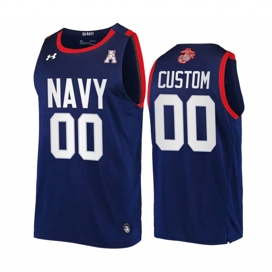 Navy Midshipmen Custom Jersey 2022 Fly Navy Navy USMC Semper Fi Uniform