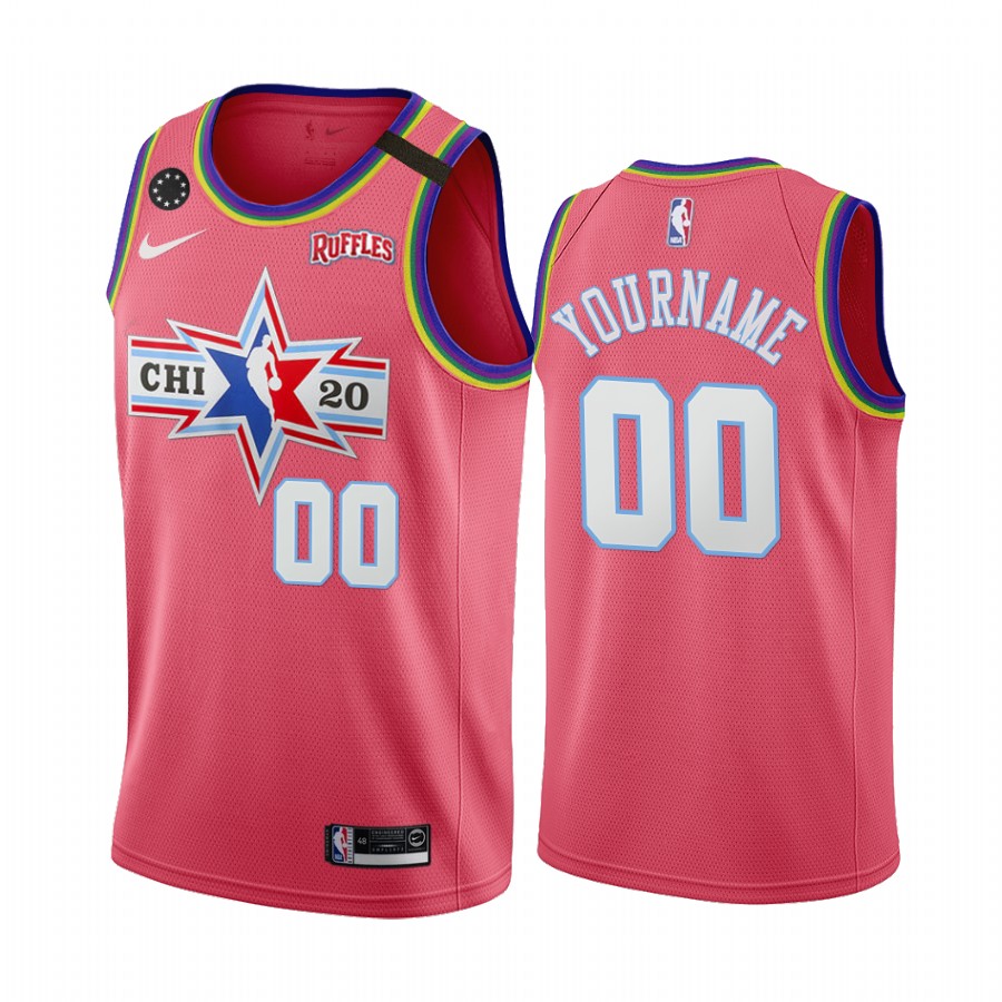 NBA Celebrity Game 2020 Pink Jersey Honor Kobe Custom