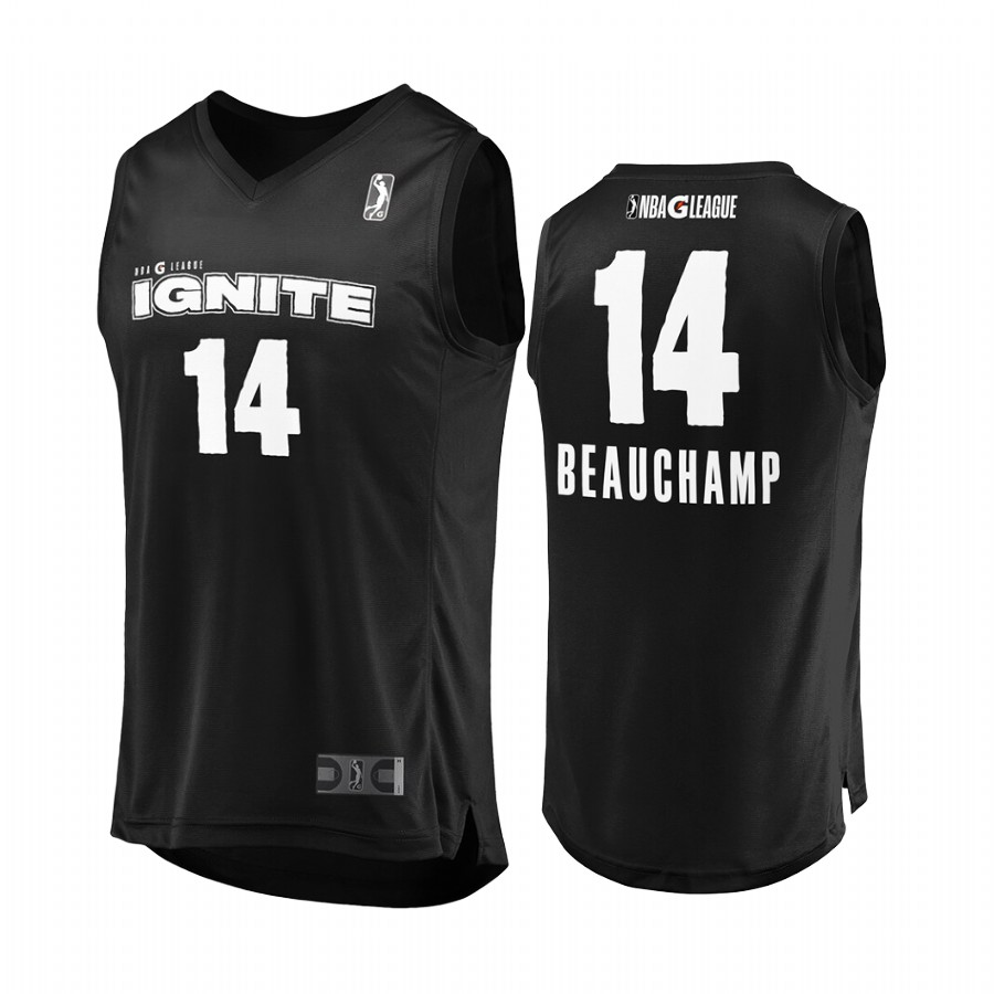 NBA G League #14 MarJon Beauchamp Jersey 2021-22  Black Player