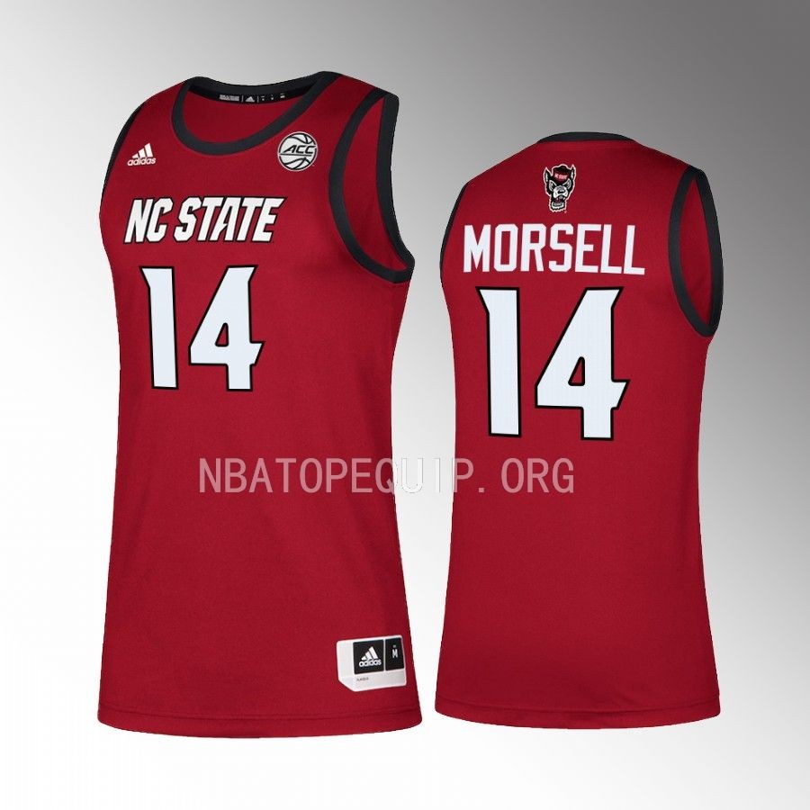NC State Wolfpack Casey Morsell Jersey 2022-23 College  Red Swingman Uniform