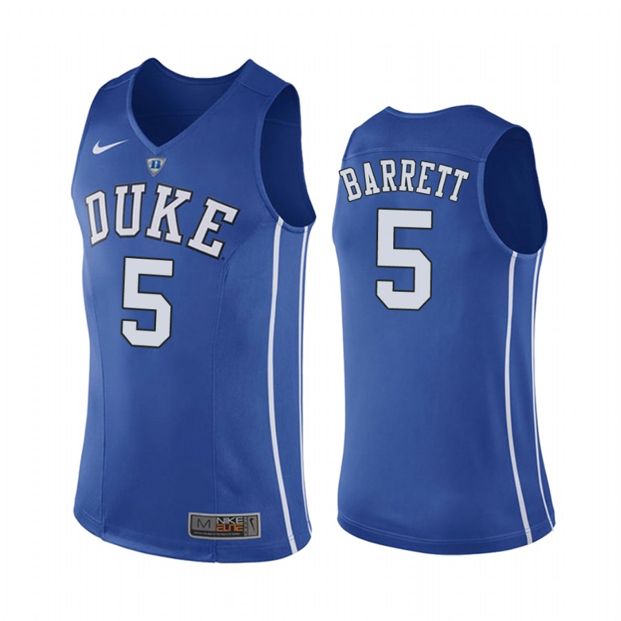 NCAA  R.J. Barrett Blue College  Jersey Duke Blue Devils