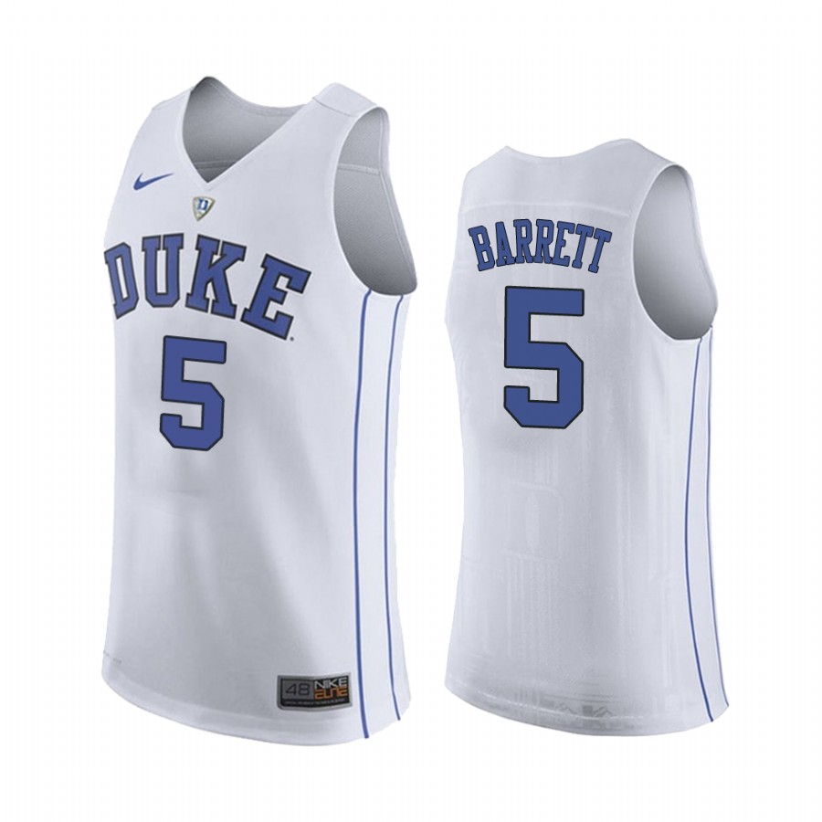 NCAA  R.J. Barrett White College  Jersey Duke Blue Devils