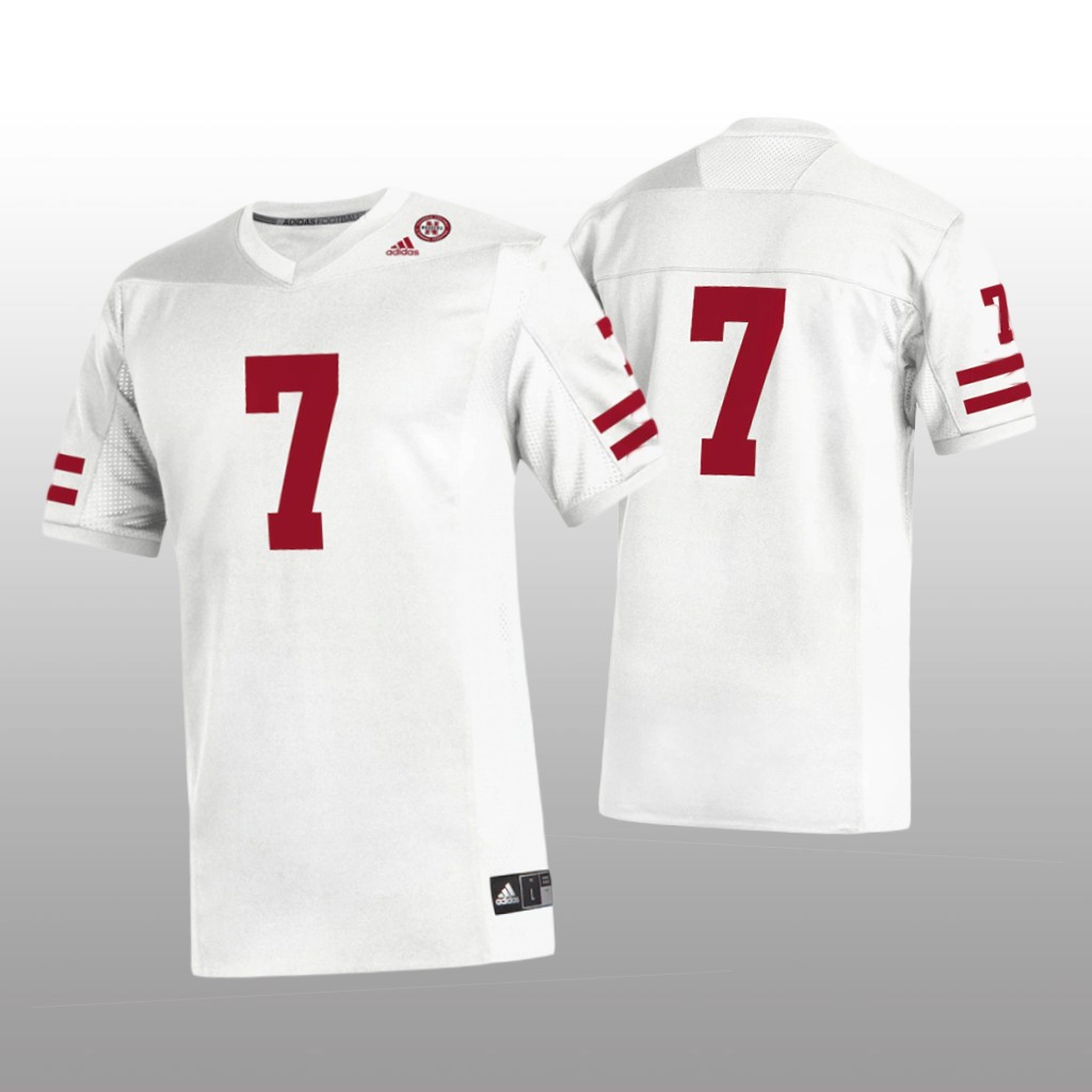 Nebraska Cornhuskers #7   White Jersey