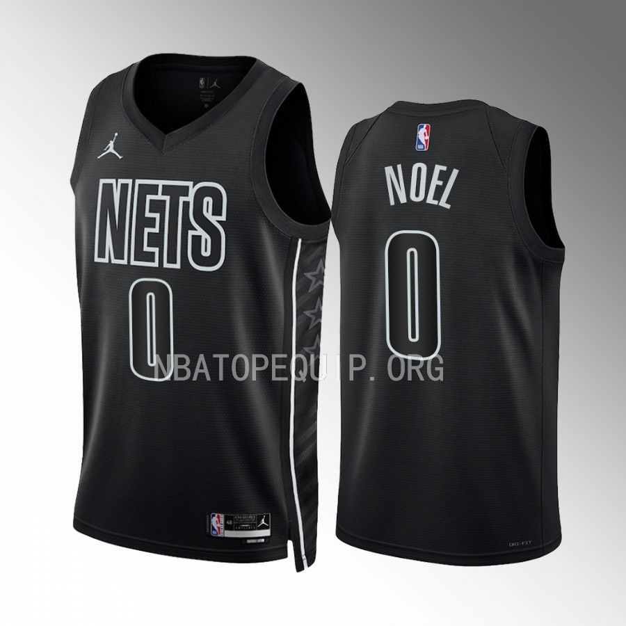 Nerlens Noel 2022-23 Brooklyn Nets Black #0 Statement Edition Jersey Swingman