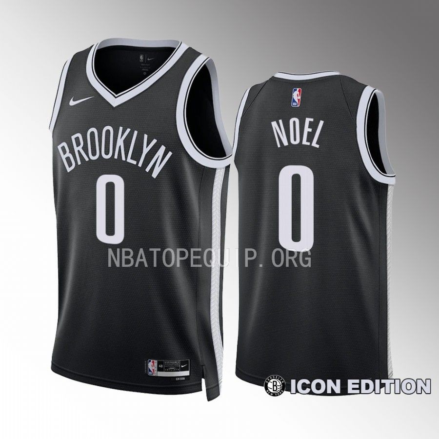 Nerlens Noel Brooklyn Nets Black Icon Edition 2022-23 Men Jersey Swingman