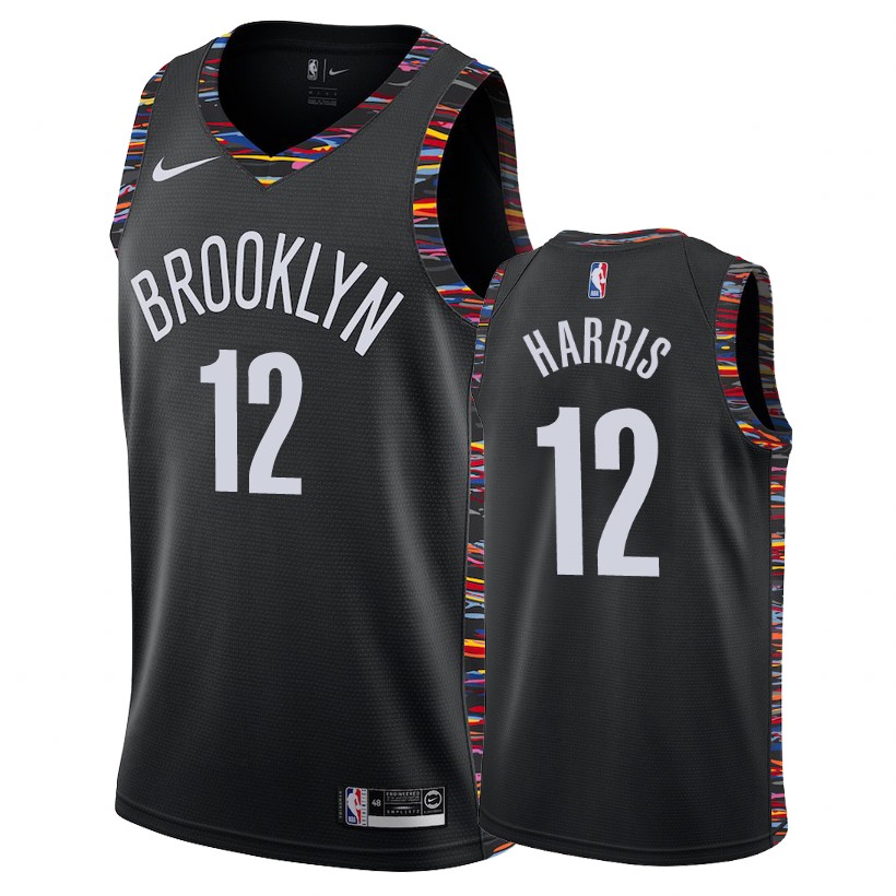 Nets Male Joe Harris #12 2018-19 City Edition Black Jersey