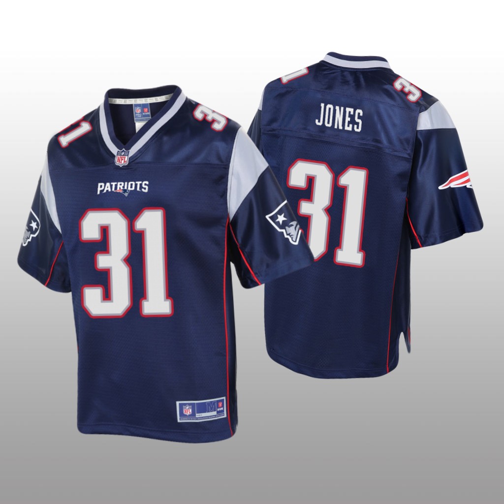 New England Patriots #31 Navy Jonathan Jones Pro Line Jersey - Youth