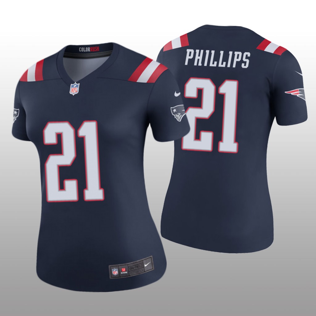 New England Patriots Adrian Phillips Navy Jersey Color Rush Legend - Women's