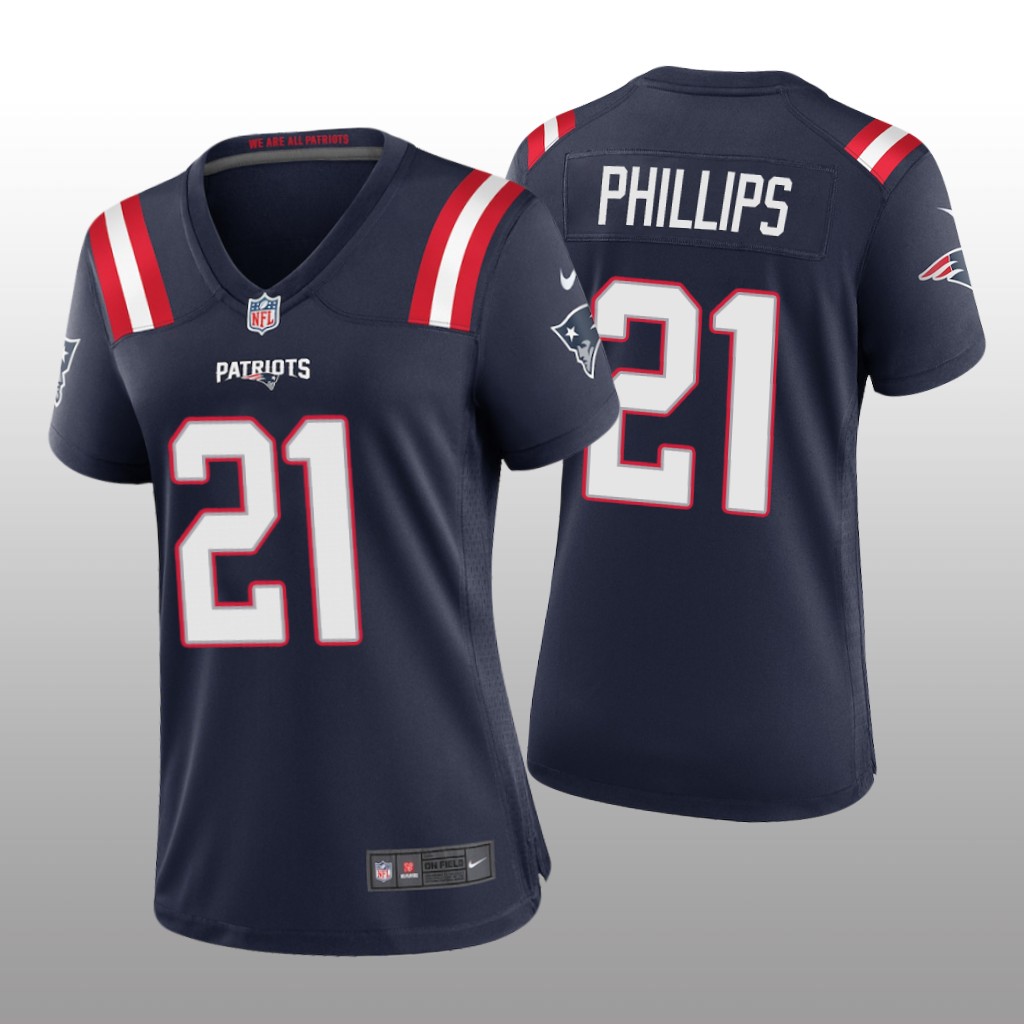 New England Patriots Adrian Phillips Navy Jersey Game - Women's