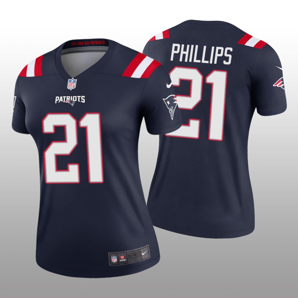 New England Patriots Adrian Phillips Navy Jersey Legend - Women's