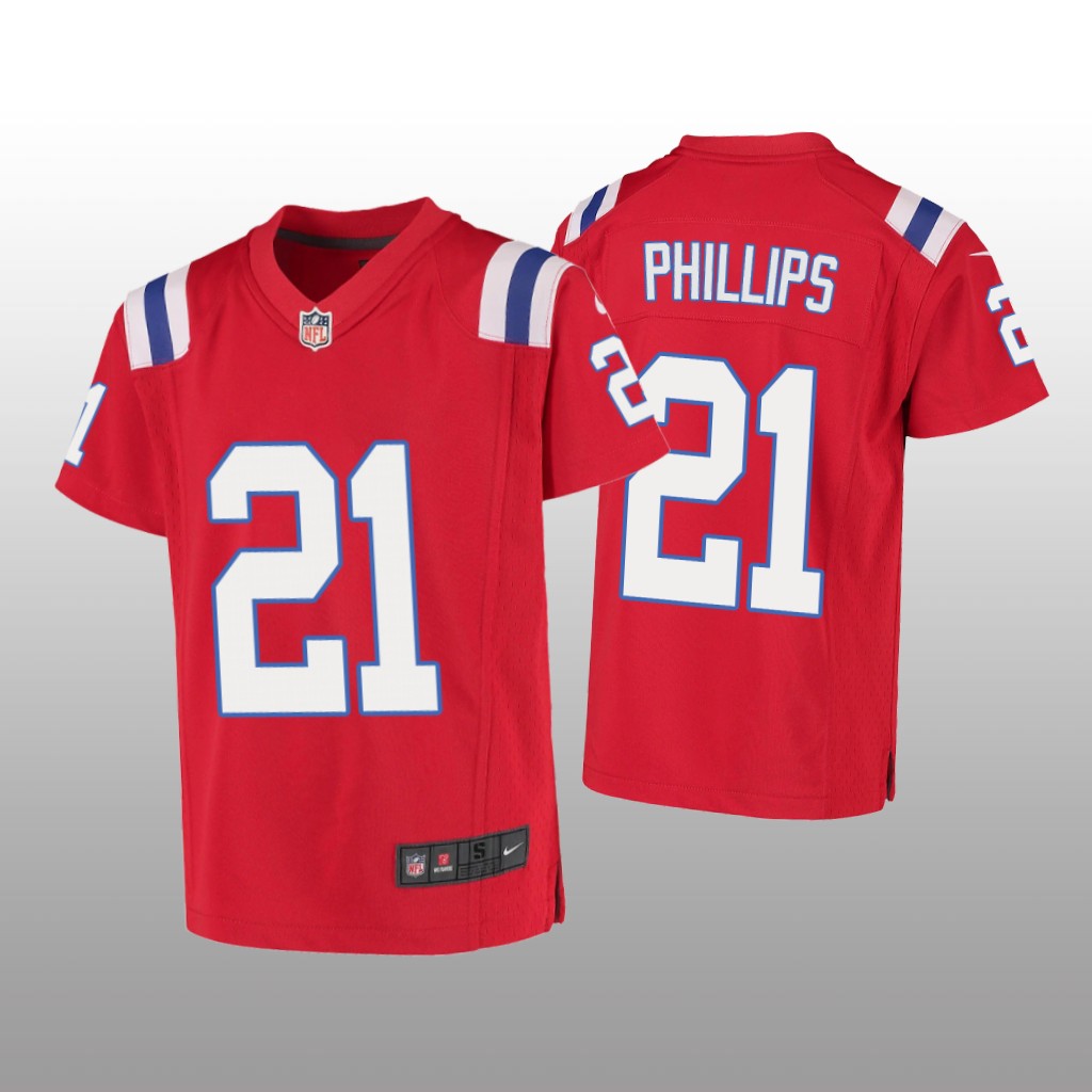 New England Patriots Adrian Phillips Red Jersey Game - Youth