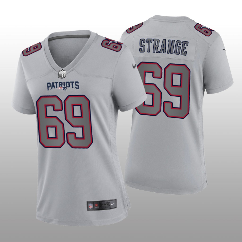 New England Patriots Cole Strange Gray Jersey Atmosphere Fashion Game - Women's