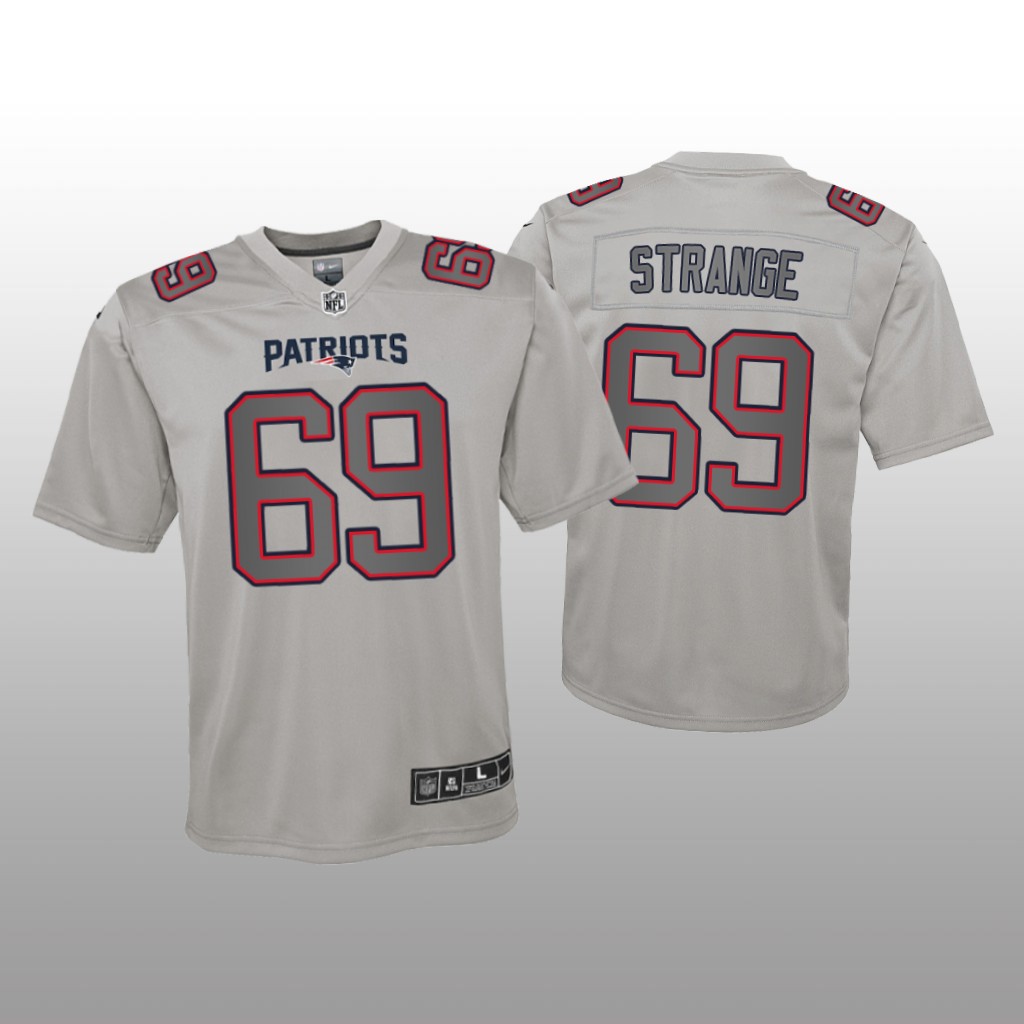 New England Patriots Cole Strange Gray Jersey Atmosphere Fashion Game - Youth