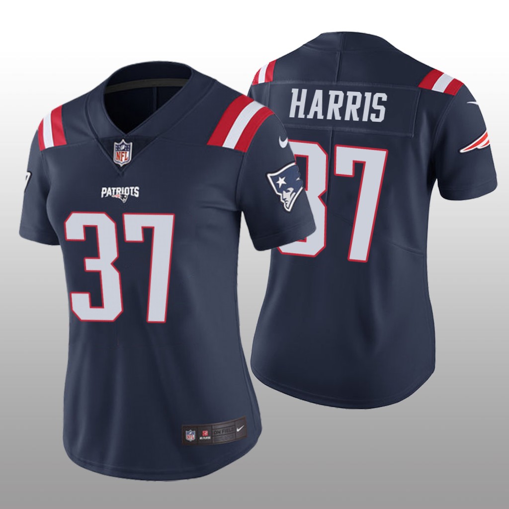 New England Patriots Damien Harris Navy Jersey Color Rush Limited - Women's