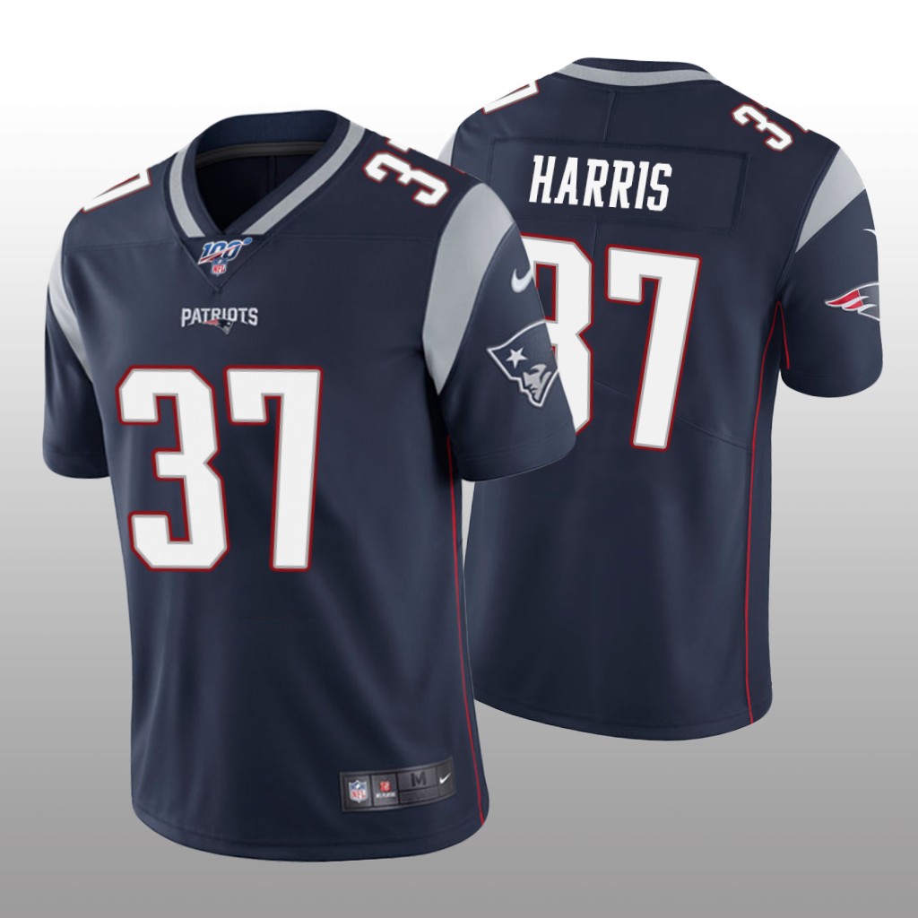 New England Patriots Damien Harris Navy Vapor Limited Jersey 100th Season - Men's