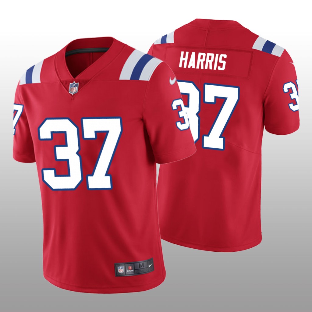 New England Patriots Damien Harris Red Jersey Vapor Limited - Men's
