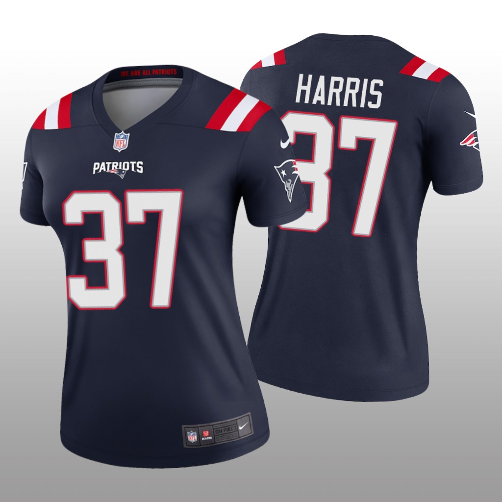 New England Patriots Damien Harris White Jersey Legend - Women's