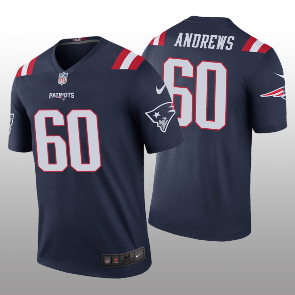 New England Patriots David Andrews Navy Jersey Color Rush Legend - Men's
