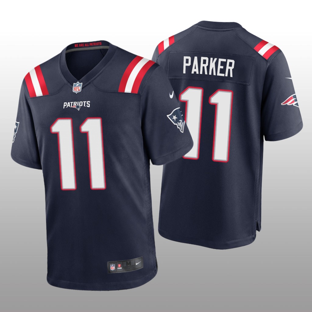 New England Patriots DeVante Parker Navy Jersey Game - Men's