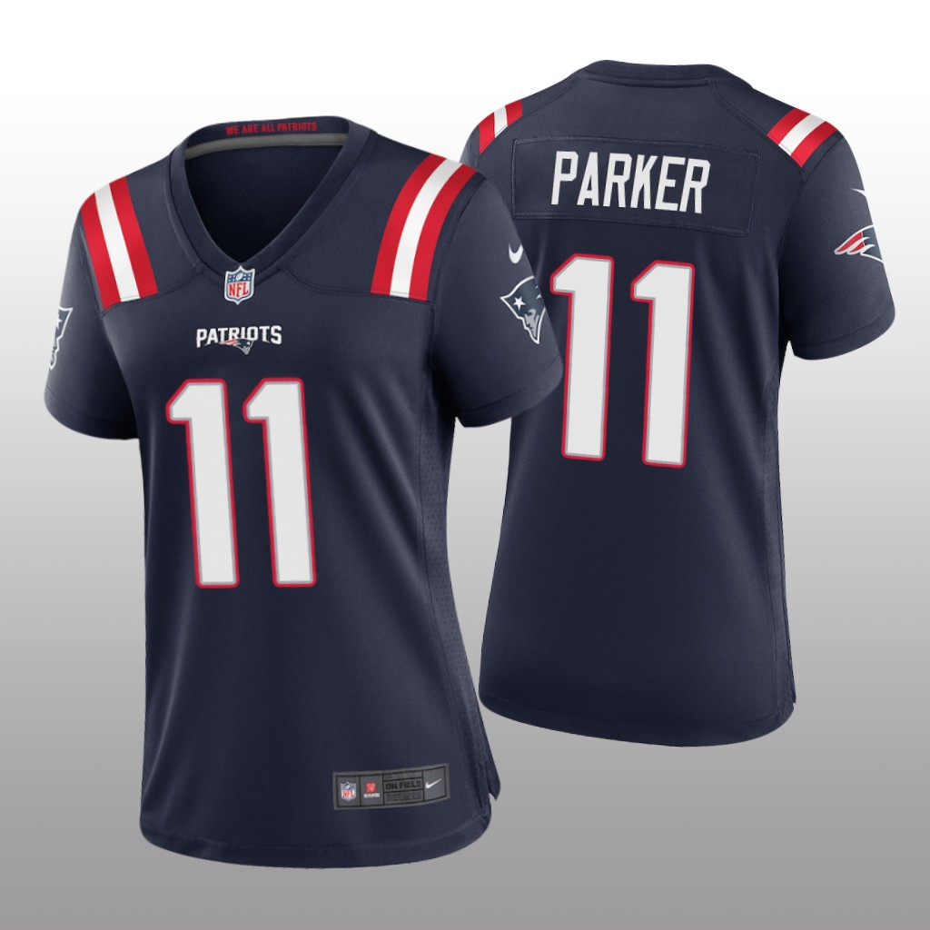 New England Patriots DeVante Parker Navy Jersey Game - Women's