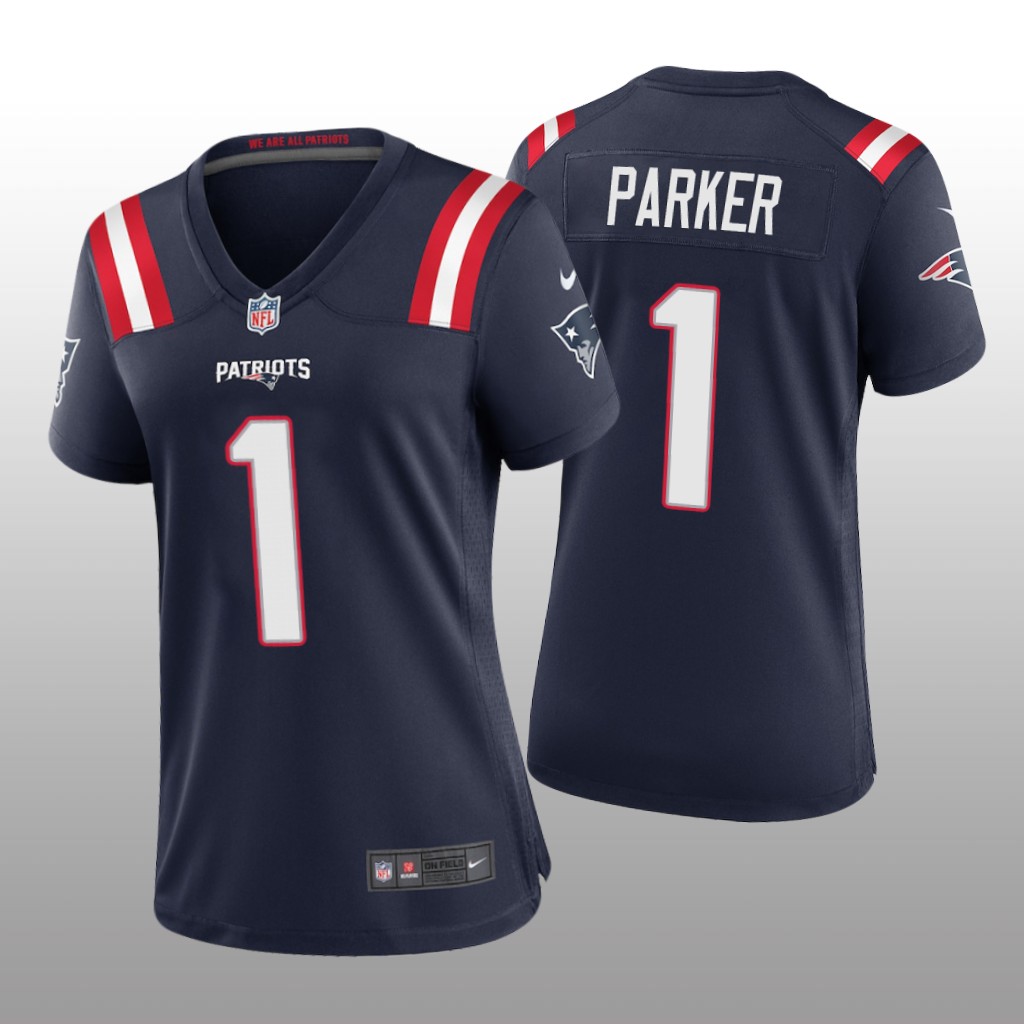 New England Patriots DeVante Parker Navy Jersey Game - Women's