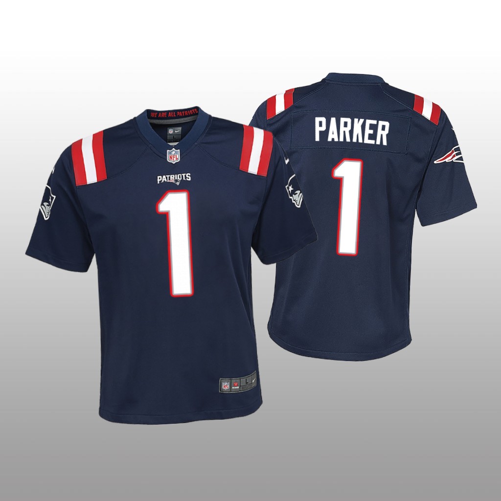 New England Patriots DeVante Parker Navy Jersey Game - Youth