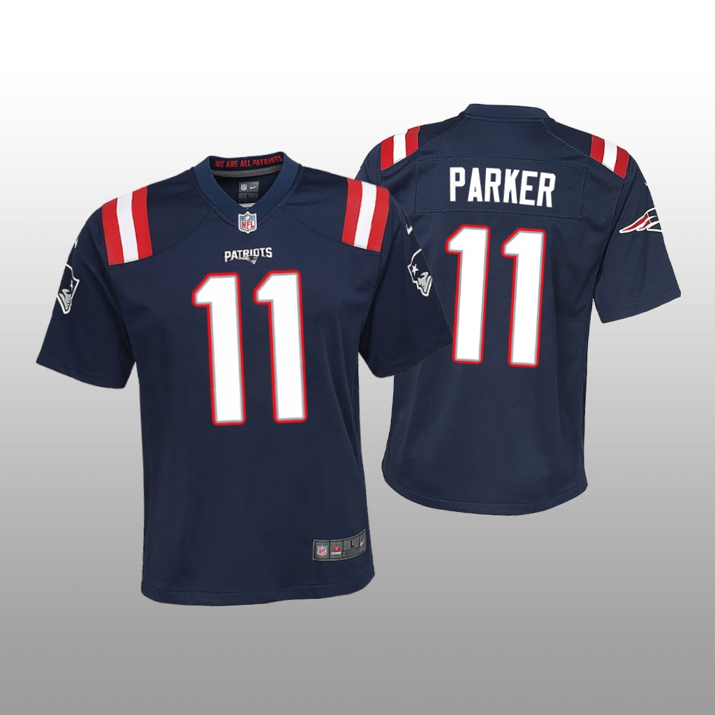 New England Patriots DeVante Parker Navy Jersey Game - Youth