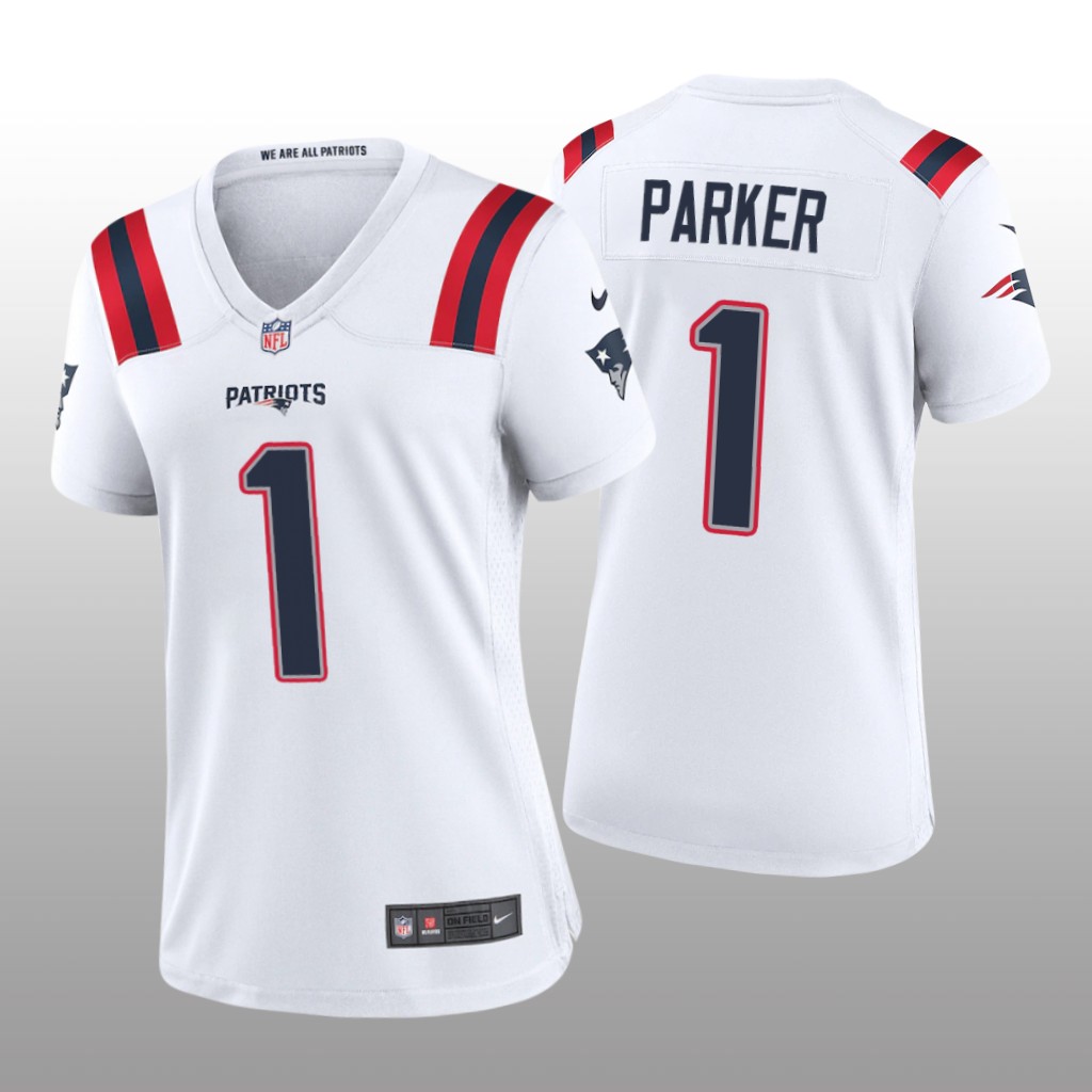New England Patriots DeVante Parker White Jersey Game - Women's