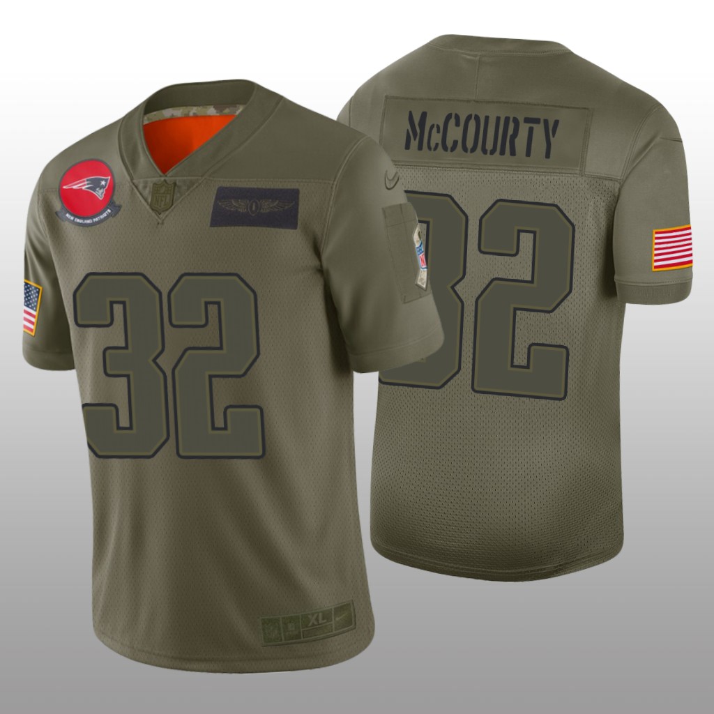 New England Patriots Devin McCourty Camo Limited Jersey 2019 Salute to Service - Men's