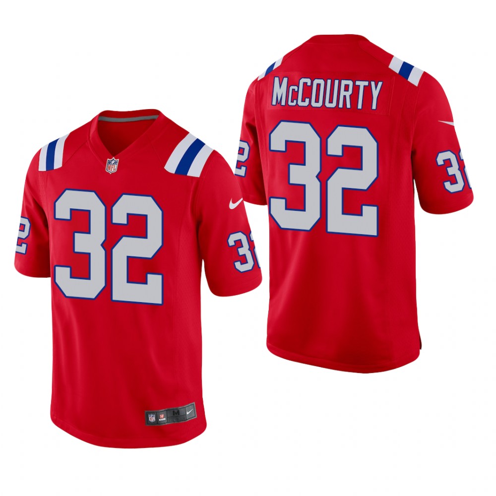 New England Patriots Devin McCourty Red Jersey Alternate Game - Men's