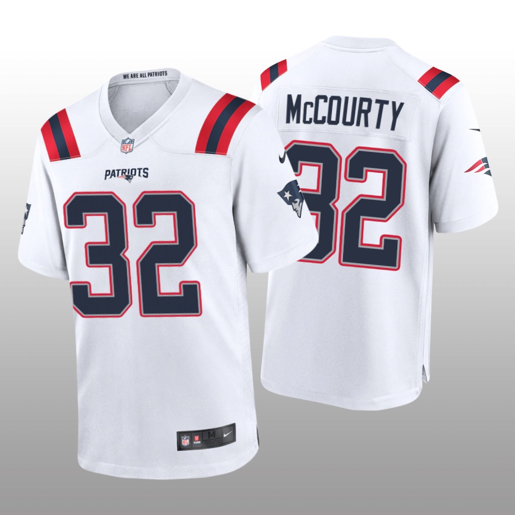 New England Patriots Devin McCourty White Jersey Game - Men's