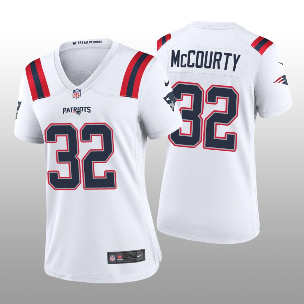 New England Patriots Devin McCourty White Jersey Game - Women's