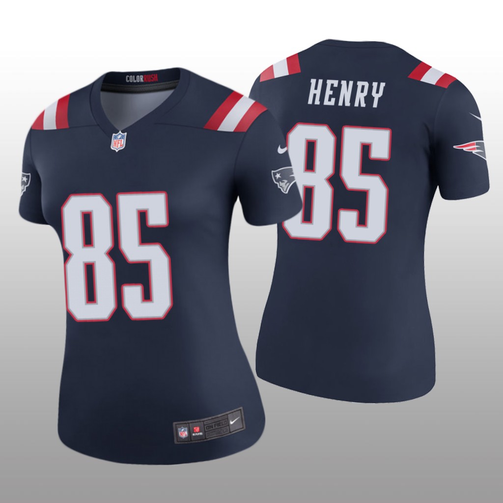 New England Patriots Hunter Henry Navy Jersey Color Rush Legend - Women's
