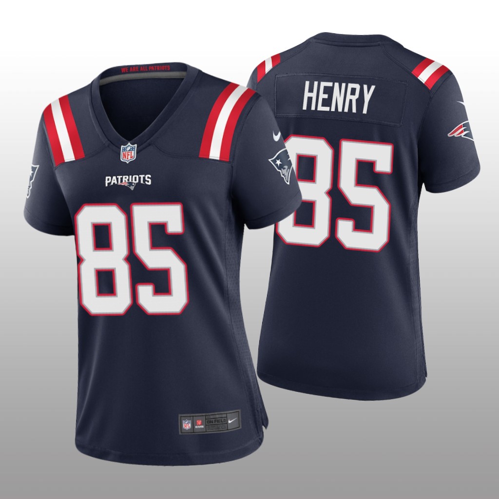 New England Patriots Hunter Henry Navy Jersey Game - Women's