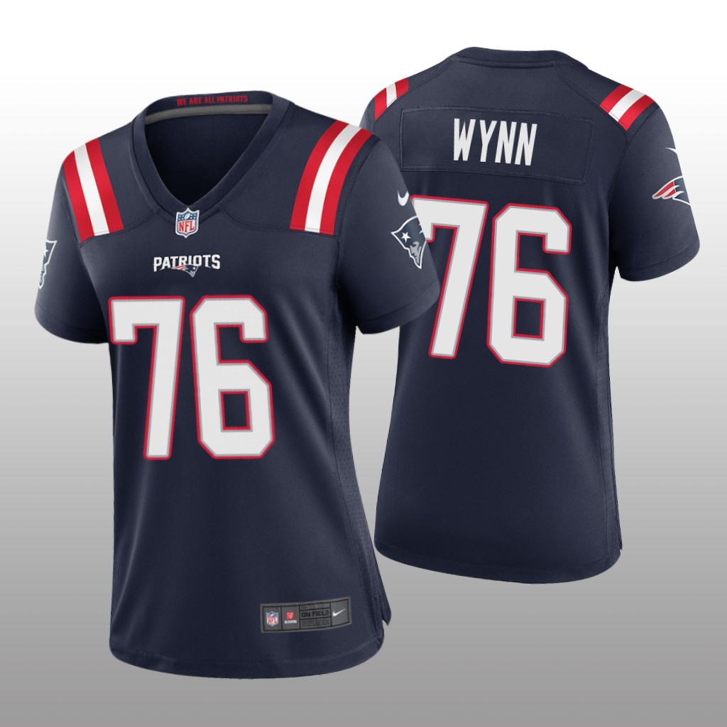 New England Patriots Isaiah Wynn Navy Jersey Game - Women's