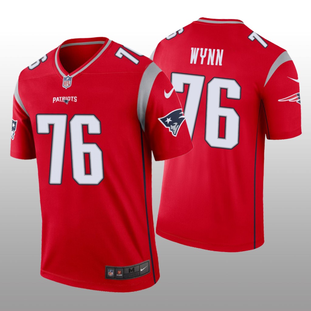 New England Patriots Isaiah Wynn Red Jersey Inverted Legend - Men's
