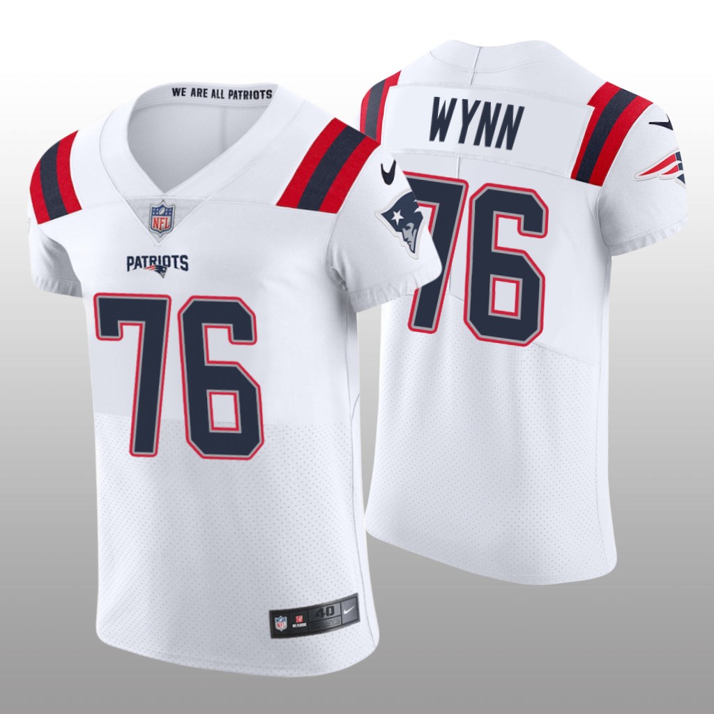 New England Patriots Isaiah Wynn White Jersey Vapor Elite Men's