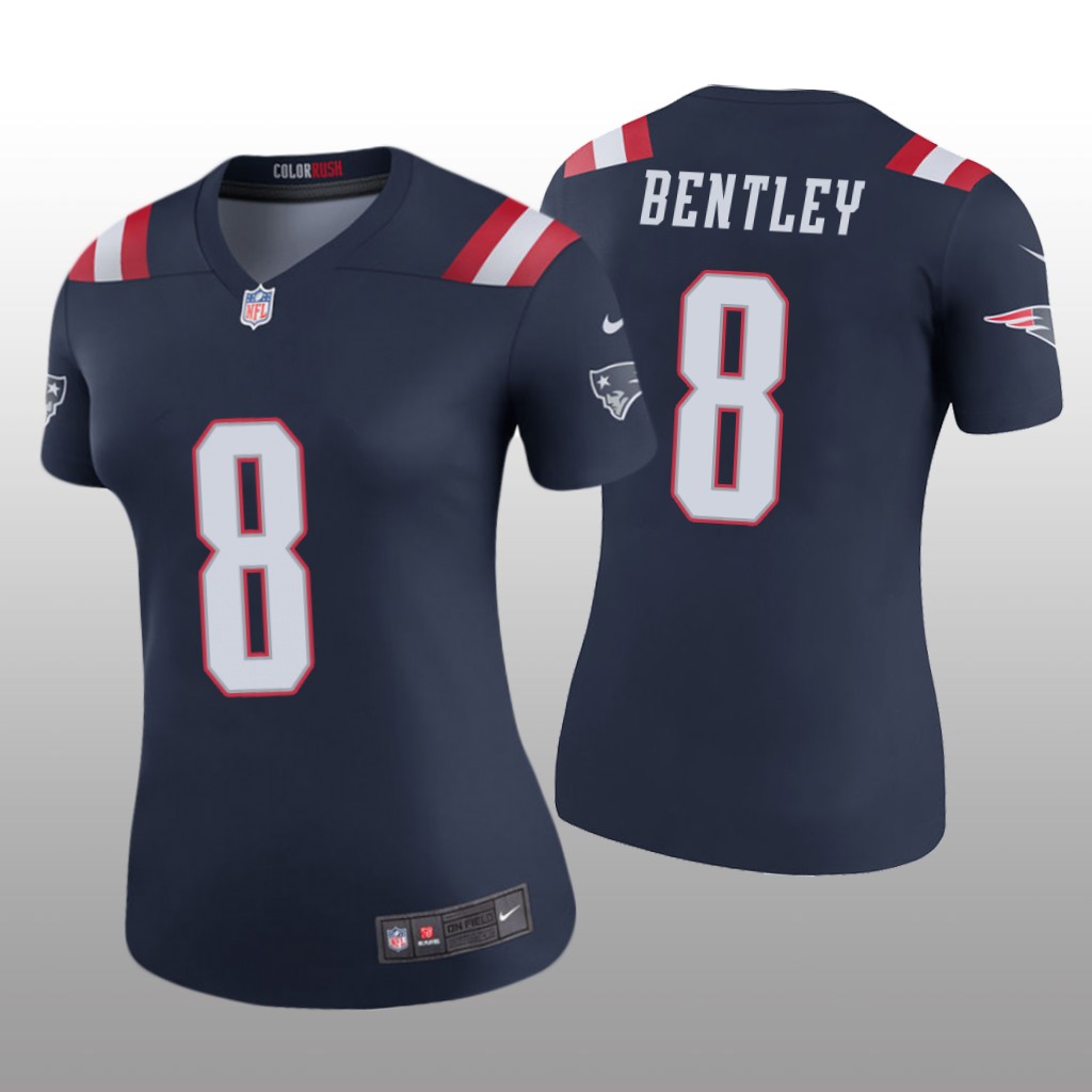 New England Patriots Ja'Whaun Bentley Navy Jersey Color Rush Legend - Women's