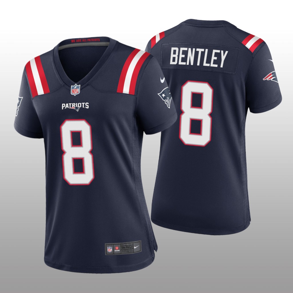 New England Patriots Ja'Whaun Bentley Navy Jersey Game - Women's