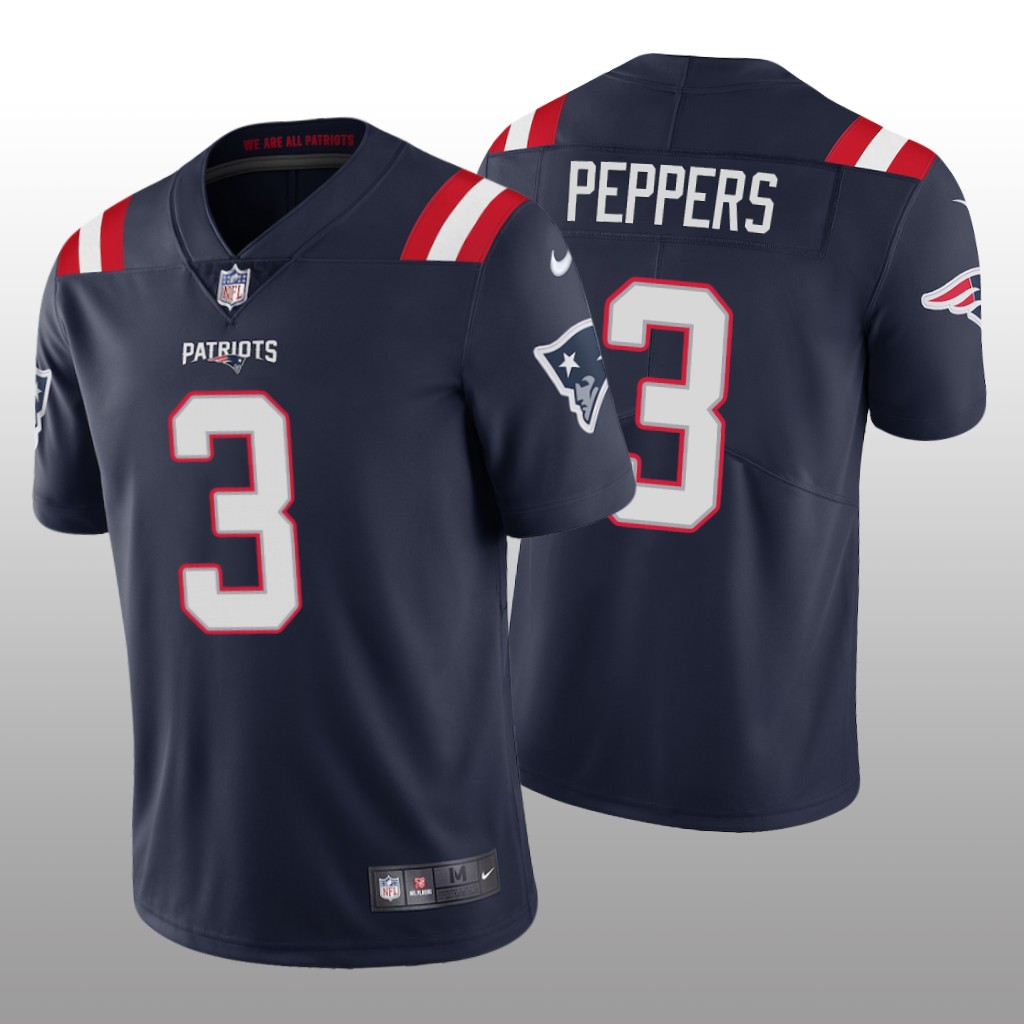 New England Patriots Jabrill Peppers Navy Jersey Vapor Limited - Men's